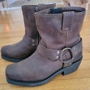 Harley Davidson Leather Brown Boots